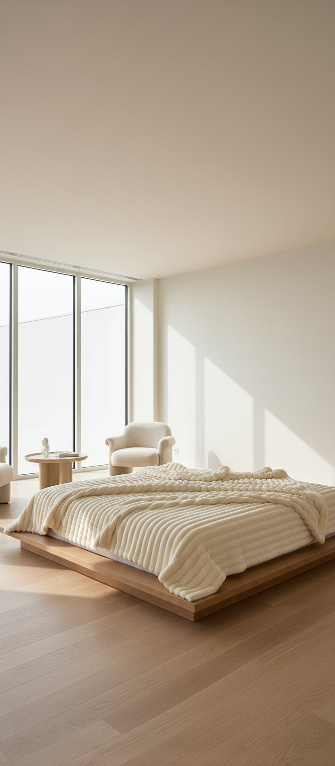 Couverture Douillette WeLuvy – Fausse Fourrure Bubble Ultra-Douce