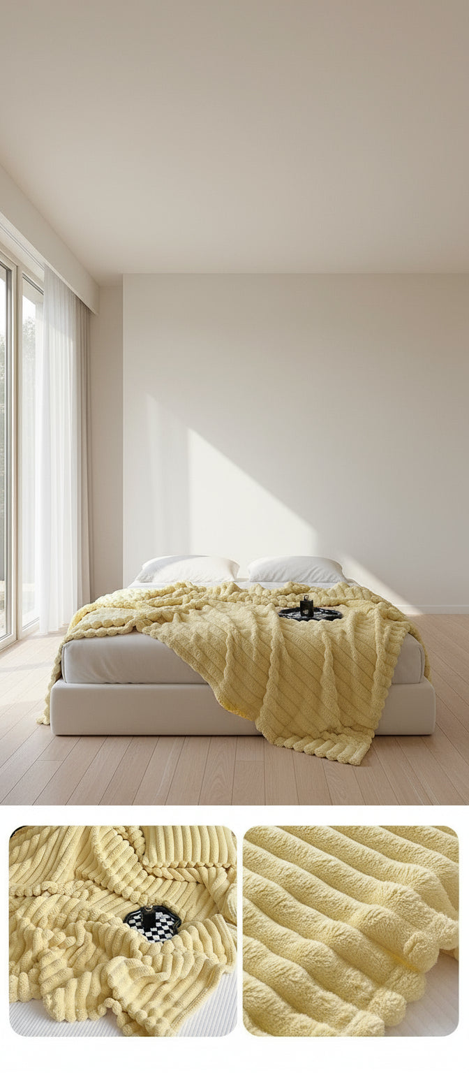 Couverture Douillette WeLuvy – Fausse Fourrure Bubble Ultra-Douce