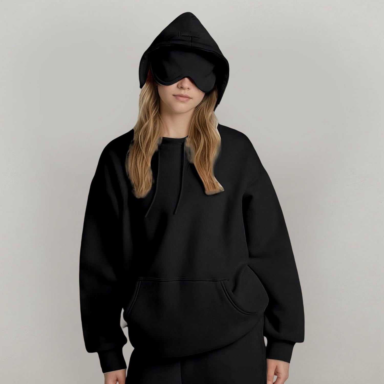 ★ Sweat à capuche femme uni – Doux, chaud et plein de style