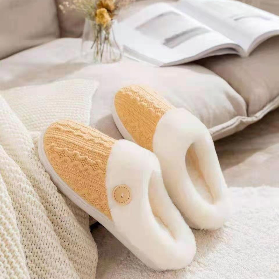 Chaussons en Laine Chauds et Confortables pour l'Intérieur
