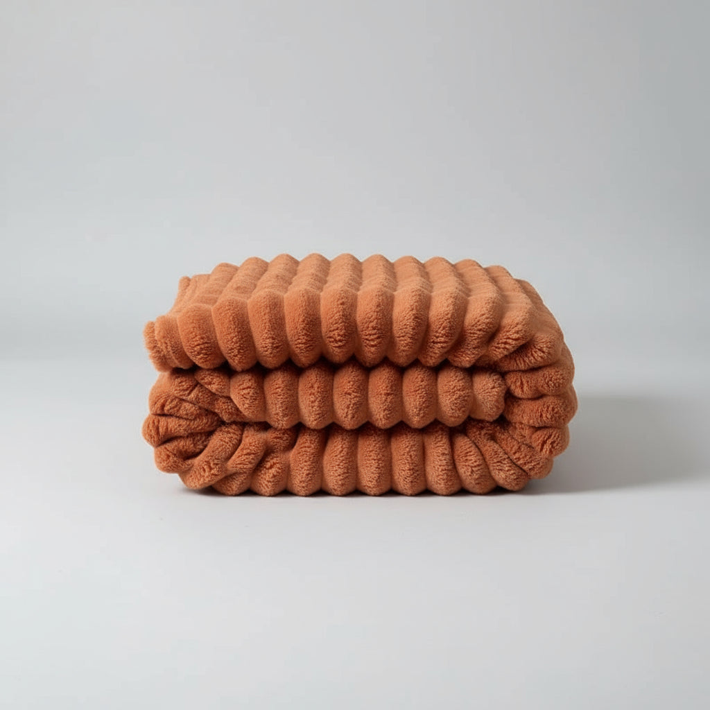 Couverture Douillette WeLuvy – Fausse Fourrure Bubble Ultra-Douce