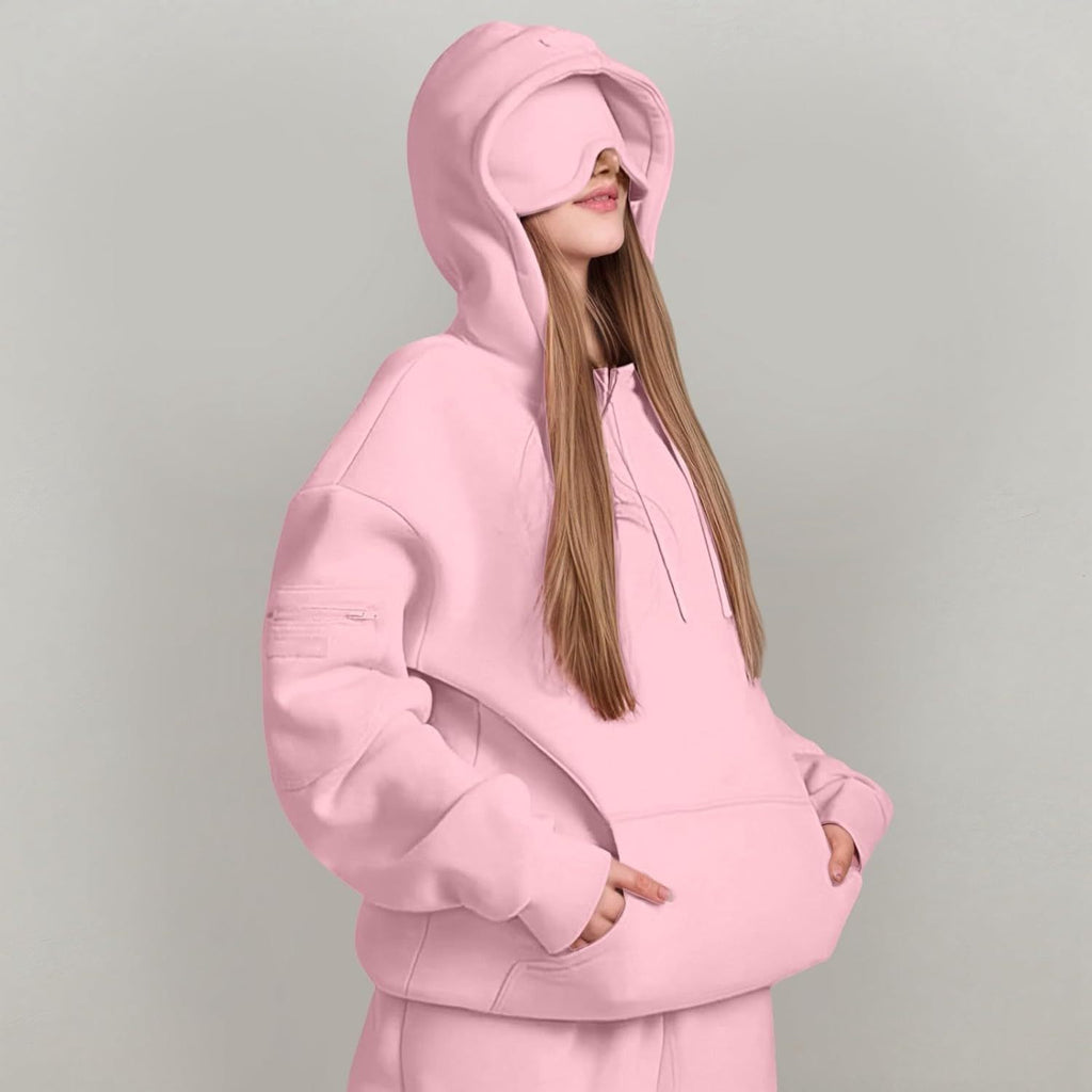 ★ Sweat à capuche femme uni – Doux, chaud et plein de style