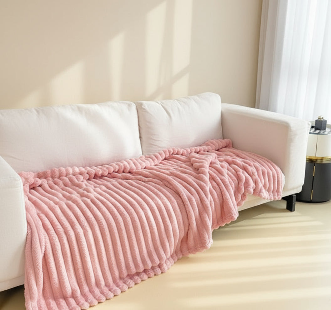 Couverture Douillette WeLuvy – Fausse Fourrure Bubble Ultra-Douce