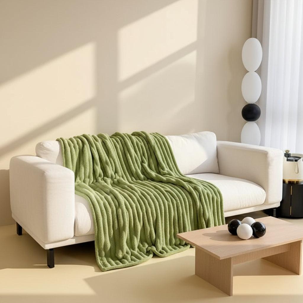 Couverture Douillette WeLuvy – Fausse Fourrure Bubble Ultra-Douce